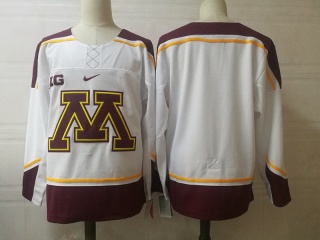 Minnesota Golden Gophers Blank Hockey Jersey White