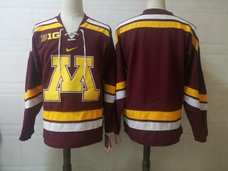 Minnesota Golden Gophers Blank Hockey Jersey Red