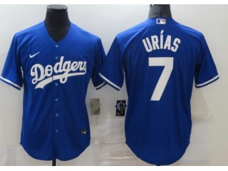 Nike Los Angeles Dodgers #7 Julio Urias Cool Base Jersey Blue