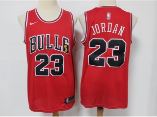 Chicago Bulls 23 Michael Jordan NBA Finals Trophy Patch Jersey Red