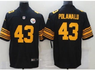 Pittsburgh Steelers #43 Troy Polamalu Color Rush Jersey Black