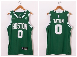 Jordan Boston Celtics #0 Jayson Tatum Jersey Green