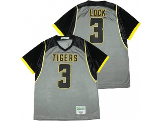 Drew Lock #3 Tigers High School Football Jersey Gray