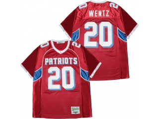 Carson Wentz #20 Patriots High School Football Jersey Red
