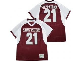 Minkah Fitzpatrick #21 Saint Peters High School Football Jersey Red