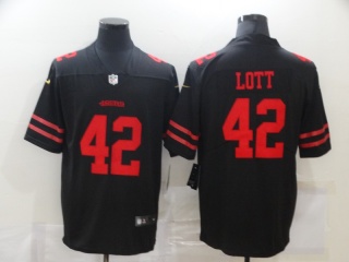 San Francisco 49ers #42 Ronnie Lott Vapor Limited Jersey Black