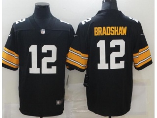 Pittsburgh Steelers #12 Terry Bradshaw New Style Limited Jersey Black