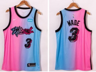 Miami Heat #3 Dwyane Wade Pick City Jersey Blue