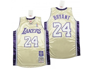 Los Angeles Lakers #24 Kobe Bryant2020 Hall Of Fame Jersey Gold