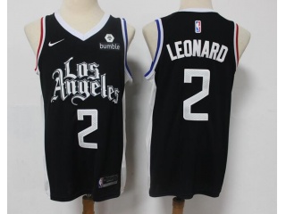 Nike Los Angeles Clippers #2 Kawhi Leonard 2020-21 City Edition Jersey Black