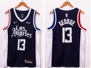 Nike Los Angeles Clippers #13 Paul George 2021 City Jersey Black