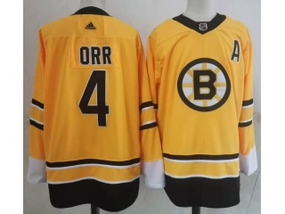 Adidas Boston Bruins #4 Bobby Orr Hockey Jersey Yellow