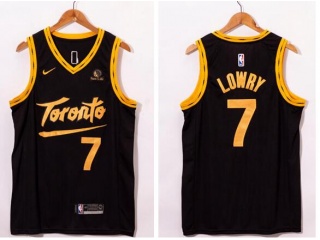 Jordan Toronto Raptors #7 Kyle Lowry Jersey Black