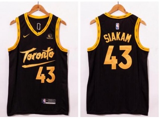 Jordan Toronto Raptors #43 Pascal Siakam Jersey Black