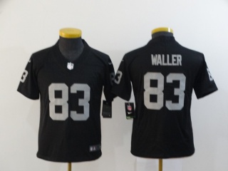 Youth Oakland Raiders #83 Darren Waller Limited Jersey Black