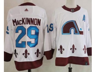 Adidas Colorado Avalanche #29 Nathan MacKinnon Retro Jersey White