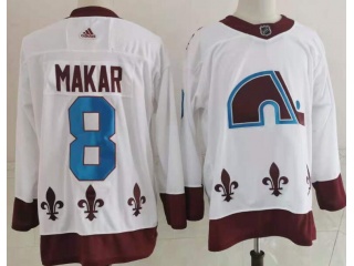 Adidas Colorado Avalanche #8 Cale Makar White Jersey Retro