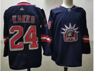 Adidas New York Rangers #24 Kaapo Kakko 2020/21 Special Edition Breakaway Jersey Navy Blue