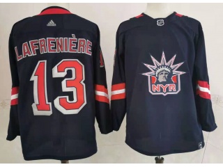 Adidas New York Rangers #13 Alexis Lafreniere 2020/21 Special Edition Breakaway Jersey Navy Blue