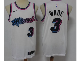 Miami Heat #3 Dwyane Wade 2020-21 City Jersey White 