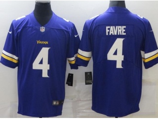 Minnesota Vikings #4 Brett Favre Men's Vapor Untouchable Limited Jersey Purple