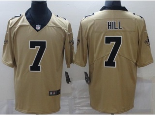 New Orleans Saints #7 Josh Hill Limited Jersey Gold