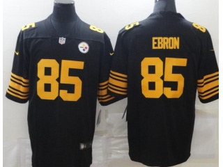 Pittsburgh Steelers #85 Ebron Color Rush Limited Jersey Black 