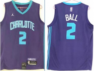 Nike Charlotte Hornets #2 Lamelo BallJersey Purple