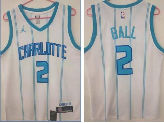 Nike Charlotte Hornets #2 Lamelo Ball Jersey White