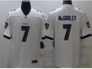 Baltimore Ravens #7 Trace Mcsorley Vapor Limited Jersey White