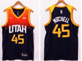 Nike Utah Jazz #45 Donovan Mitchell 2020-21 City Jersey Black