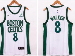 Nike Boston Celtics #8 Kemba Walker 2020-21 City Jersey White