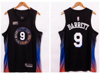Nike New York Knicks #9 RJ Barrett 2020-21 City Jersey Blue