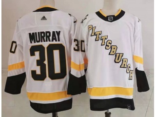 Adidas Pittsburgh Penguins #30 Matt Murray 2021 Breakaway Jersey White