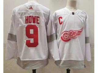 Adidas Detroit Red Wings #9 Gordie Howe 2021 Breakaway Jersey White