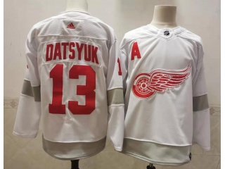 Adidas Detroit Red Wings #13 Pavel Datsyuk 2021 Breakaway Jersey White