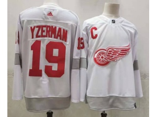 Adidas Detroit Red Wings #19 Steve Yzerman 2021 Breakaway Jersey White