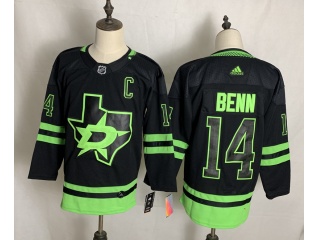 Adidas Dallas Stars #14 Jamie Benn 2021 Breakaway Jersey Green