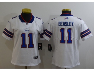 Woman Buffalo Bills #11 Cole Beasley Limited Jersey White