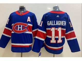 Adiidas Montreal Canadiens #11 Brendan Gallagher Retro Jersey Blue
