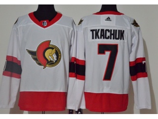 Adidas Ottawa Senators #7 Brady Tkachuk Jersey White