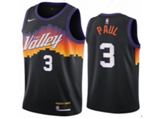Nike Phoenix Suns #3 Chris Paul 2021 City Jersey Black