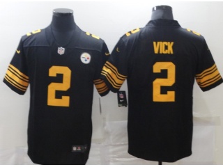 Pittsburgh Steelers #2 Mike Vick Color Rush Limited Football Jersey Black 