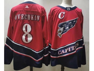 Adidas Washington Capitals #8 Alexander Ovechkin Retro Jersey Red