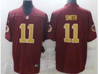 Washington Redskins #11 Alex Smith With Golden Number Vapor Limited Jersey Red