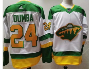 Adidas Minnesota Wild #24 Mathew Matt Dumba Retro Jersey White