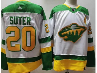 Adidas Minnesota Wild #20 Ryan Suter Retro Jersey White