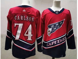 Adidas Washington Capitals #74 John Carlson Retro Jersey Red