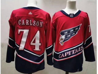 Adidas Washington Capitals #74 John Carlson Retro Jersey Red 