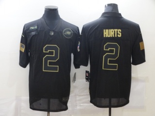 Philadelphia Eagles #2 Jalen Hurts Salute to Service Limited Jersey Black